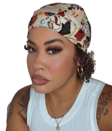 Floral Burnout Biker