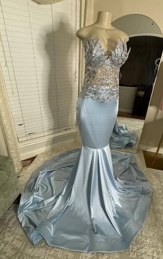 Baby Blue Prom Gown