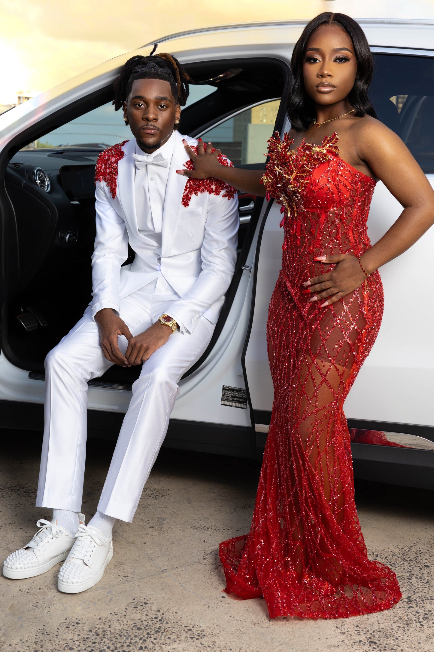 Red Prom Duo